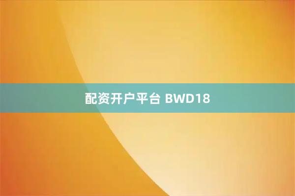 配资开户平台 BWD18